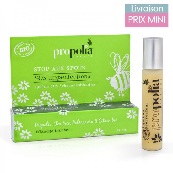 Organic roll-on SOS anti-blemishes - Propolis/Tea tree - Propolia