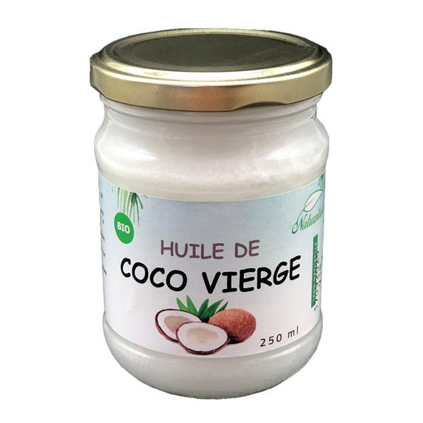 Huile de Coco alimentaire en pot - Pour la peau et les cheveux